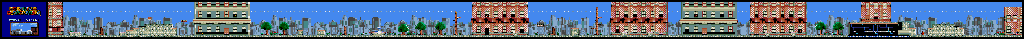 Thumbnail for a map of 1 Player Game World1 - Stage1 for the Genesis game Dashin' Desperadoes.
