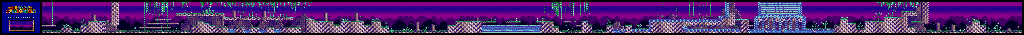Thumbnail for a map of 1 Player Game World4 - Stage1 for the Genesis game Dashin' Desperadoes.