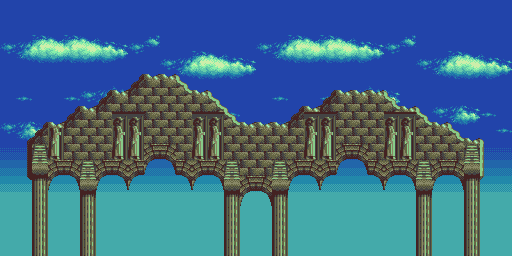 Thumbnail for a map of 2 Player Game UFO for the Genesis game Dashin' Desperadoes.