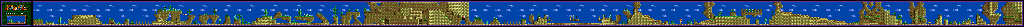 Thumbnail for a map of 2 Player Game World2 - Stage1 for the Genesis game Dashin' Desperadoes.