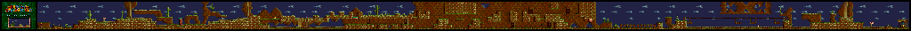 Thumbnail for a map of 2 Player Game World2 - Stage3 for the Genesis game Dashin' Desperadoes.