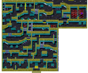 Thumbnail for a map of Museum (Collision Data) for the Genesis game Demolition Man.