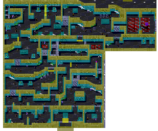 Thumbnail for a map of Museum (Items & Collision Data) for the Genesis game Demolition Man.
