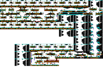 Thumbnail for a map of Pipe Maze (Items & Collision Data) for the Genesis game Demolition Man.