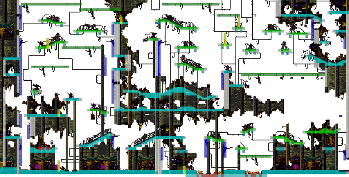 Thumbnail for a map of Wasteland (Collision Data) for the Genesis game Demolition Man.