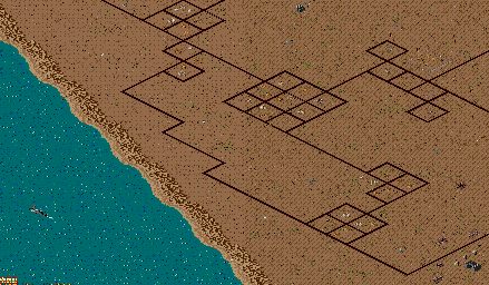 Thumbnail for a map of Campaign 2 for the Genesis game Desert Strike: Return To The Gulf.
