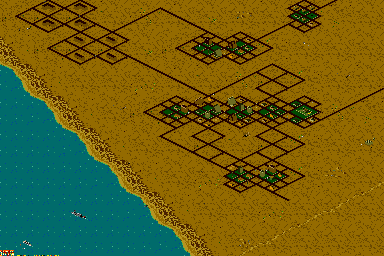 Thumbnail for a map of Campaign 3 for the Genesis game Desert Strike: Return To The Gulf.