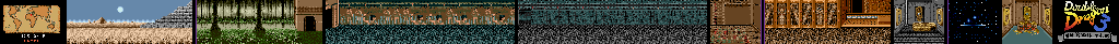 Thumbnail for a map of Mission 5: Egypt for the Genesis game Double Dragon 3: The Rosetta Stone.