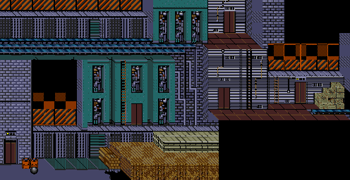 Thumbnail for a map of Mission 2 for the Genesis game Double Dragon II: The Revenge.