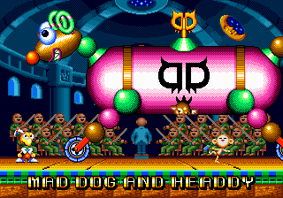 Thumbnail for a map of Scene 2-3: Mad Dog And Headdy for the Genesis game Dynamite Headdy.