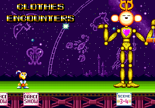 Thumbnail for a map of Scene 3-4: Clothes Encounters for the Genesis game Dynamite Headdy.