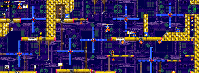 Thumbnail for a map of Scene 4-3: Mad Mechs 2 for the Genesis game Dynamite Headdy.