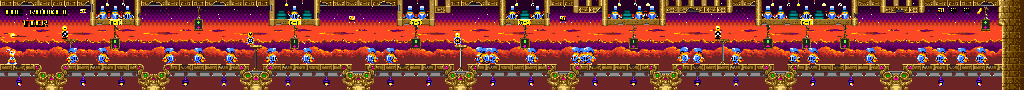 Thumbnail for a map of Scene 8-1: The Rocket Tier for the Genesis game Dynamite Headdy.
