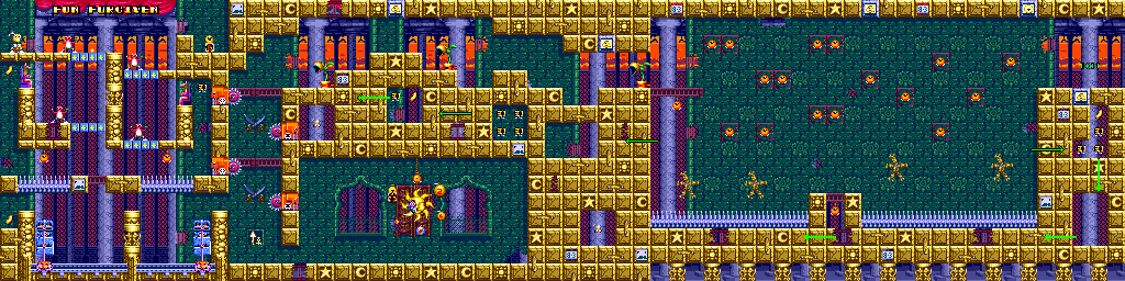Thumbnail for a map of Scene 8-3: Fun Forgiven for the Genesis game Dynamite Headdy.
