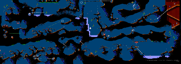 Thumbnail for a map of Anything But Tangerines for the Genesis game Earthworm Jim 2.