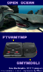 Thumbnail for a map of Open Ocean Sonar for the Genesis game Ecco The Dolphin.