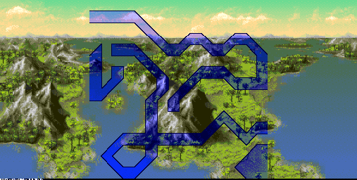 Thumbnail for a map of Aqua Tubeway for the Genesis game Ecco: The Tides Of Time.