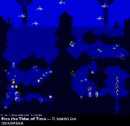 Thumbnail for a map of Asterite's Cave Sonar for the Genesis game Ecco: The Tides Of Time.