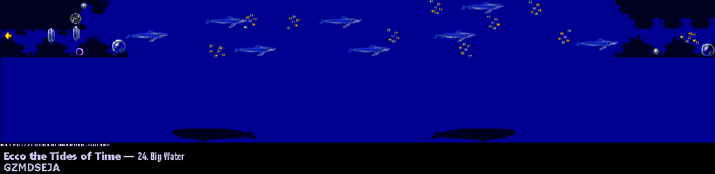 Thumbnail for a map of Big Water Sonar for the Genesis game Ecco: The Tides Of Time.