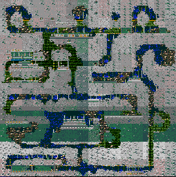Thumbnail for a map of City Of Forever for the Genesis game Ecco: The Tides Of Time.