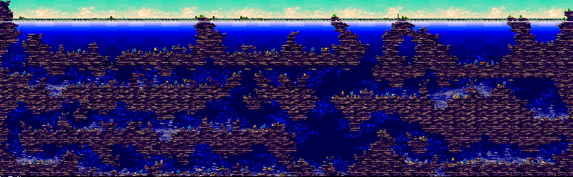 Thumbnail for a map of Deep Ridge for the Genesis game Ecco: The Tides Of Time.