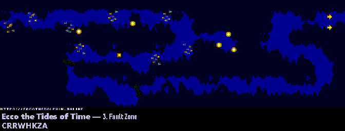 Thumbnail for a map of Fault Zone Sonar for the Genesis game Ecco: The Tides Of Time.