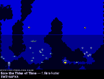 Thumbnail for a map of Fin To Feather Sonar for the Genesis game Ecco: The Tides Of Time.