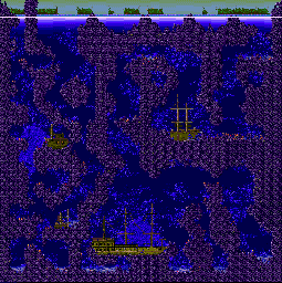 Thumbnail for a map of Four Islands for the Genesis game Ecco: The Tides Of Time.