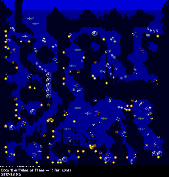Thumbnail for a map of Four Islands Sonar for the Genesis game Ecco: The Tides Of Time.