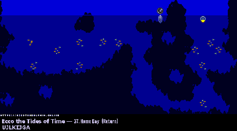 Thumbnail for a map of Home Bay (Return) Sonar for the Genesis game Ecco: The Tides Of Time.