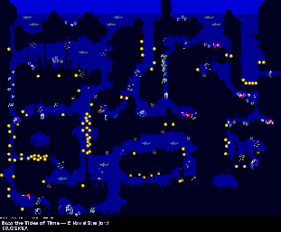 Thumbnail for a map of Maze Of Stone Sonar for the Genesis game Ecco: The Tides Of Time.