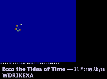 Thumbnail for a map of Moray Abyss Sonar for the Genesis game Ecco: The Tides Of Time.