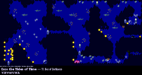 Thumbnail for a map of Sea Of Darkness Sonar for the Genesis game Ecco: The Tides Of Time.
