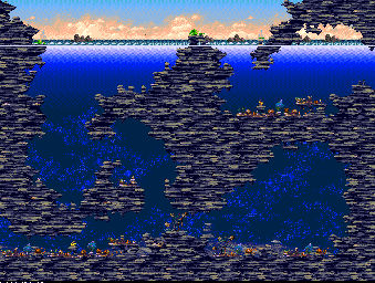 Thumbnail for a map of Secret Cave for the Genesis game Ecco: The Tides Of Time.