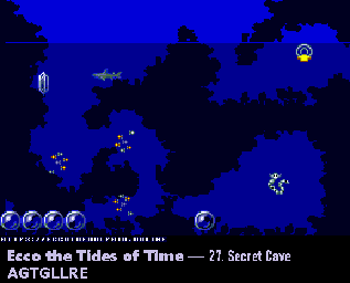 Thumbnail for a map of Secret Cave Sonar for the Genesis game Ecco: The Tides Of Time.