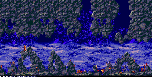 Thumbnail for a map of Selection Screen for the Genesis game Ecco: The Tides Of Time.