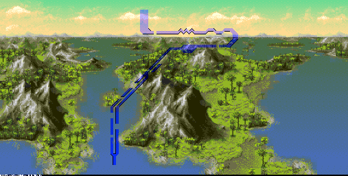 Thumbnail for a map of Sky Tides for the Genesis game Ecco: The Tides Of Time.