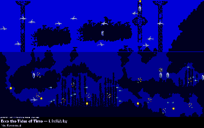 Thumbnail for a map of Trellia's Bay Sonar for the Genesis game Ecco: The Tides Of Time.