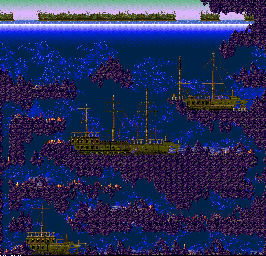 Thumbnail for a map of Two Tides for the Genesis game Ecco: The Tides Of Time.