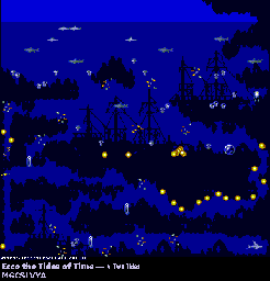 Thumbnail for a map of Two Tides Sonar for the Genesis game Ecco: The Tides Of Time.