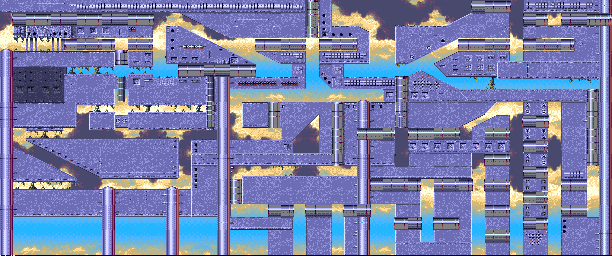 Thumbnail for a map of Vortex Future for the Genesis game Ecco: The Tides Of Time.