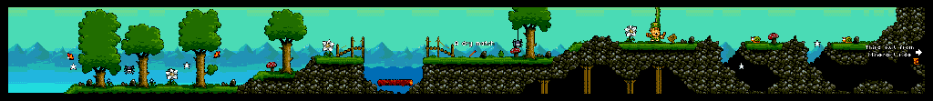 Thumbnail for a map of Grasslands for the Genesis game Fantastic Dizzy.