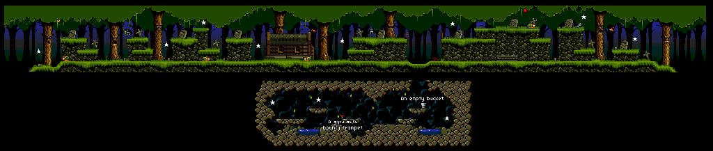 Thumbnail for a map of Graveyard for the Genesis game Fantastic Dizzy.