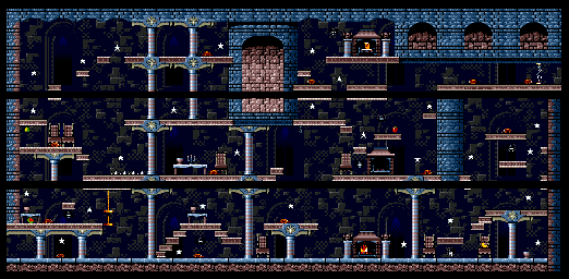 Thumbnail for a map of Zaks' Castle for the Genesis game Fantastic Dizzy.