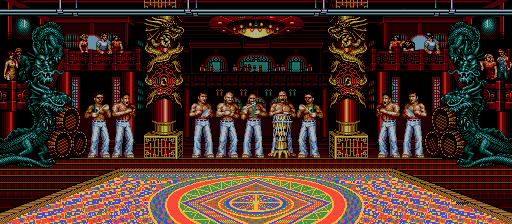 Thumbnail for a map of Pao Pao Cafe for the Genesis game Fatal Fury: King Of Fighters.