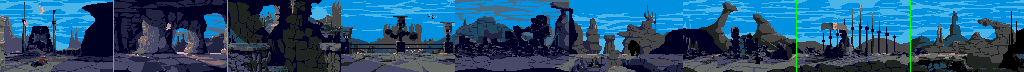 Thumbnail for a map of Part II Area 1 for the Genesis game Heart Of The Alien: Out Of This World - Parts I And II.