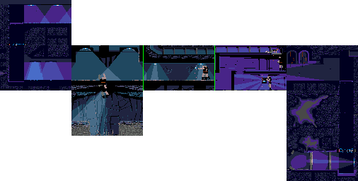 Thumbnail for a map of Part II Area 4 for the Genesis game Heart Of The Alien: Out Of This World - Parts I And II.