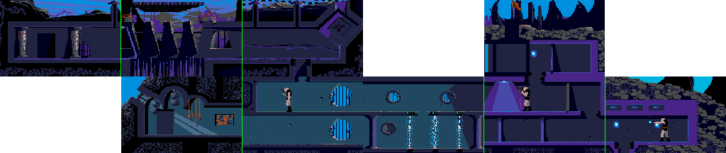 Thumbnail for a map of Part II Area 6 for the Genesis game Heart Of The Alien: Out Of This World - Parts I And II.