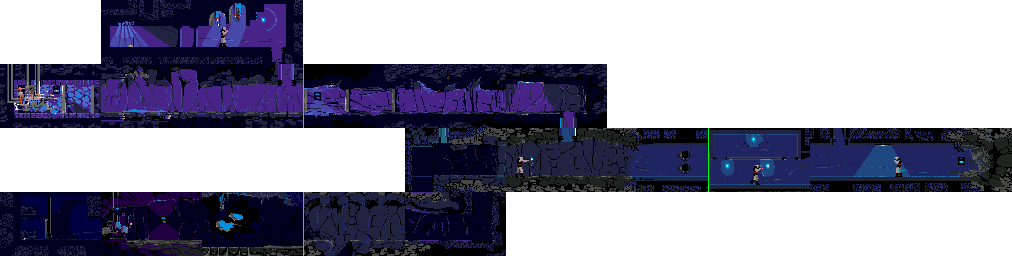 Thumbnail for a map of Part II Area 7 for the Genesis game Heart Of The Alien: Out Of This World - Parts I And II.