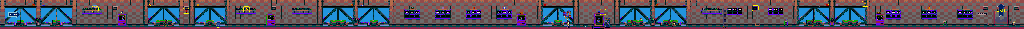 Thumbnail for a map of Level 1: Upper Air for the Genesis game Home Alone 2: Lost In New York.